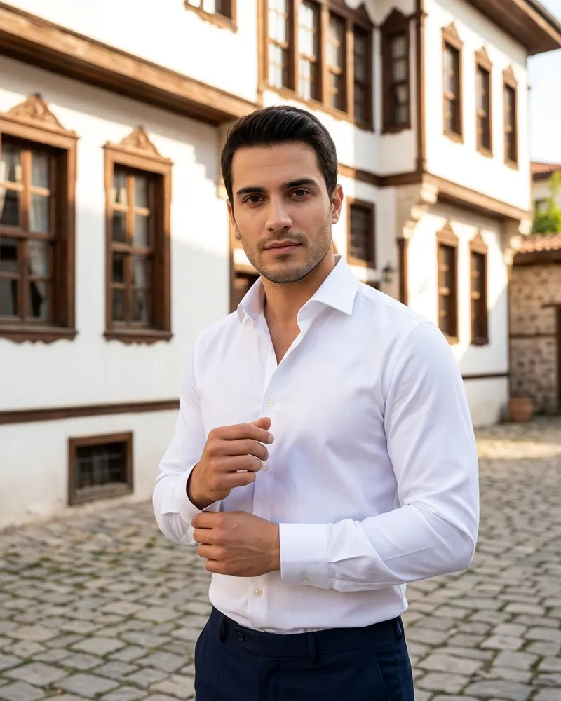 White Oxford Shirt - Shirts by Savas Textile