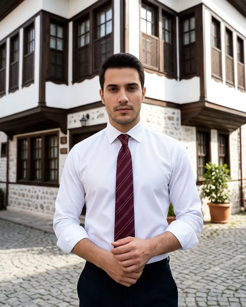 White Classic Shirt - Shirts by Savas Textile